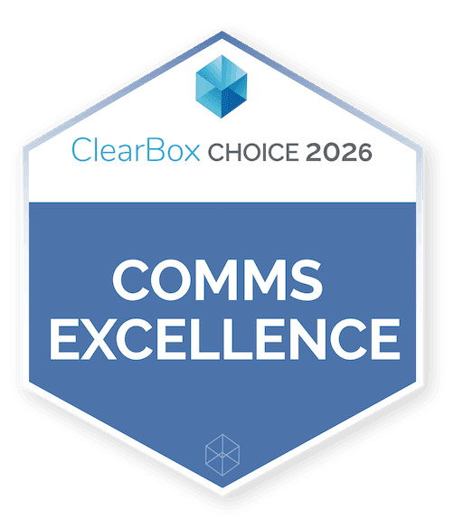 Comms Excellence ClearBox Choices Badge 2026
