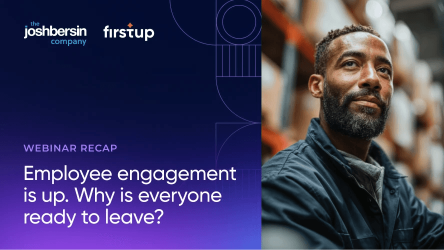 Employee engagement is up. Why is everyone ready to leave?