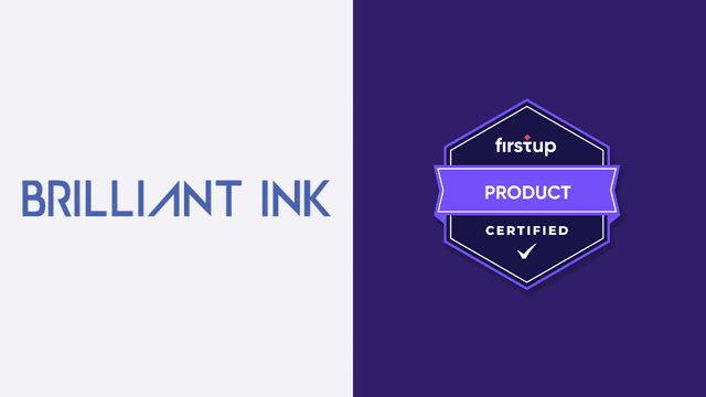 Brilliant Ink is now Firstup certified!