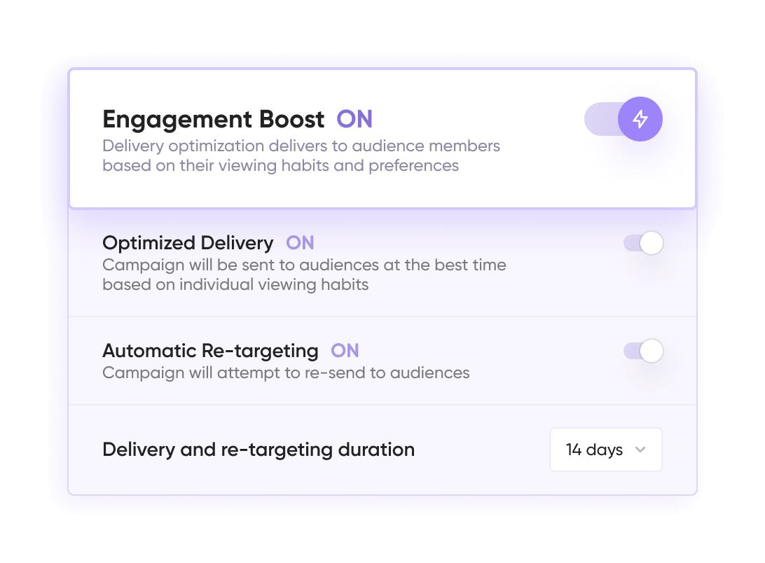 deliver engagement boost m